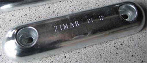 Picture of CL-12 Zimar Bolt On Drilled Plate Zinc 