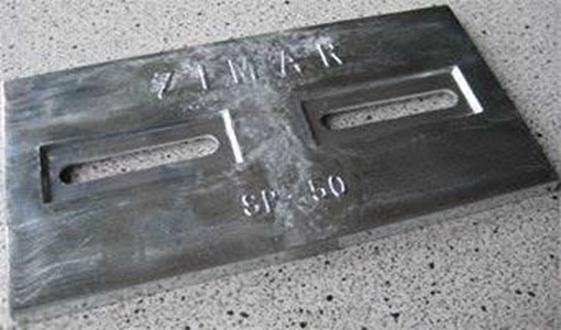 Picture of SP-50 Divers Plate Zimar Bolt On Drilled Plate Zinc 