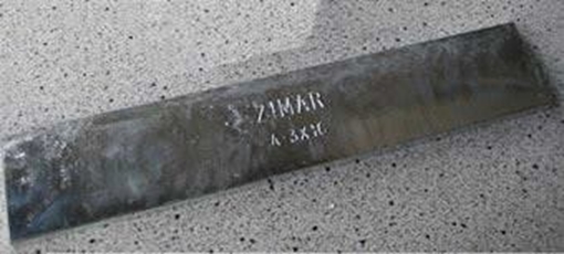 Picture of A-1-1/2X12 Zimar Bolt On Undrilled Plate Zinc 
