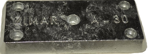 Picture of A-30 Zimar Bolt On Drilled Plate Zinc 